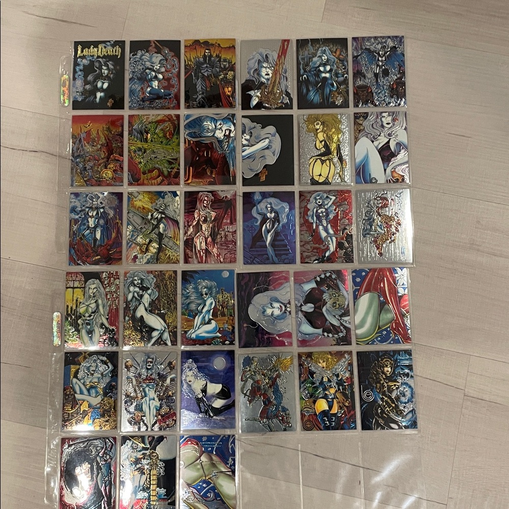 Lady Death - Chromium cards by Chaos! Comics 1994